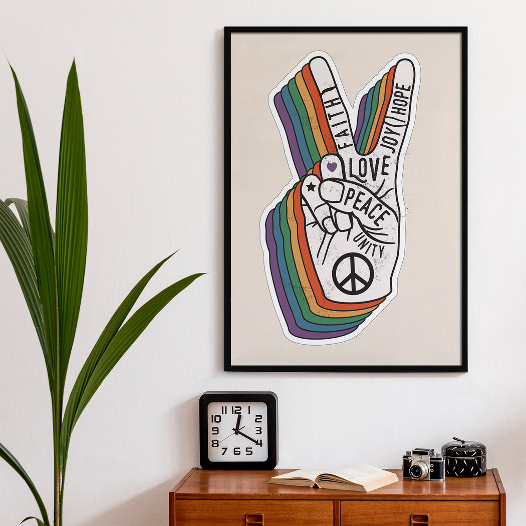 Peace & Love Poster
