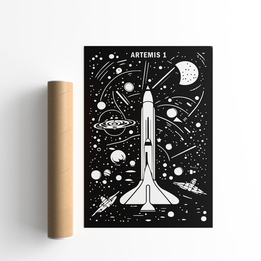 ARTEMIS 1 Nasa Space Poster