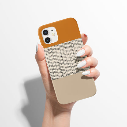 Beige Minimalist Art iPhone Case