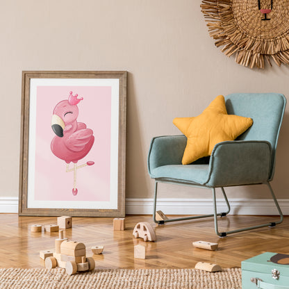 Little Flamingo No.2 Poster