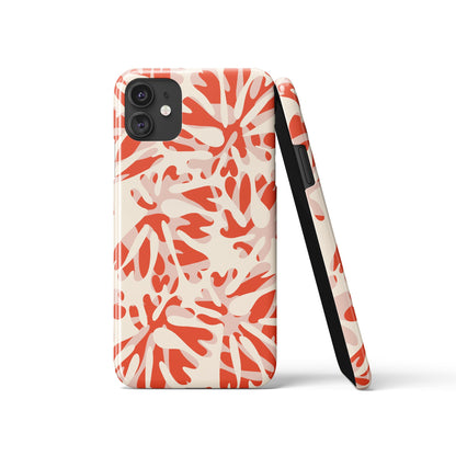 Red and White iPhone Case