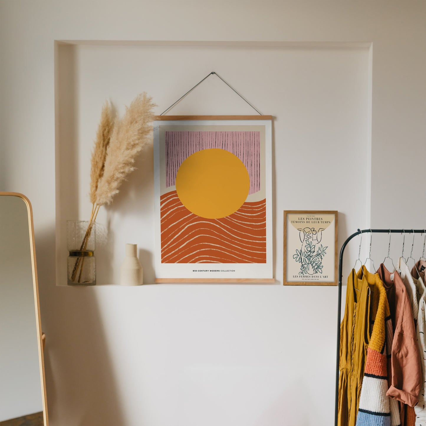 Boho Yellow Sun Poster