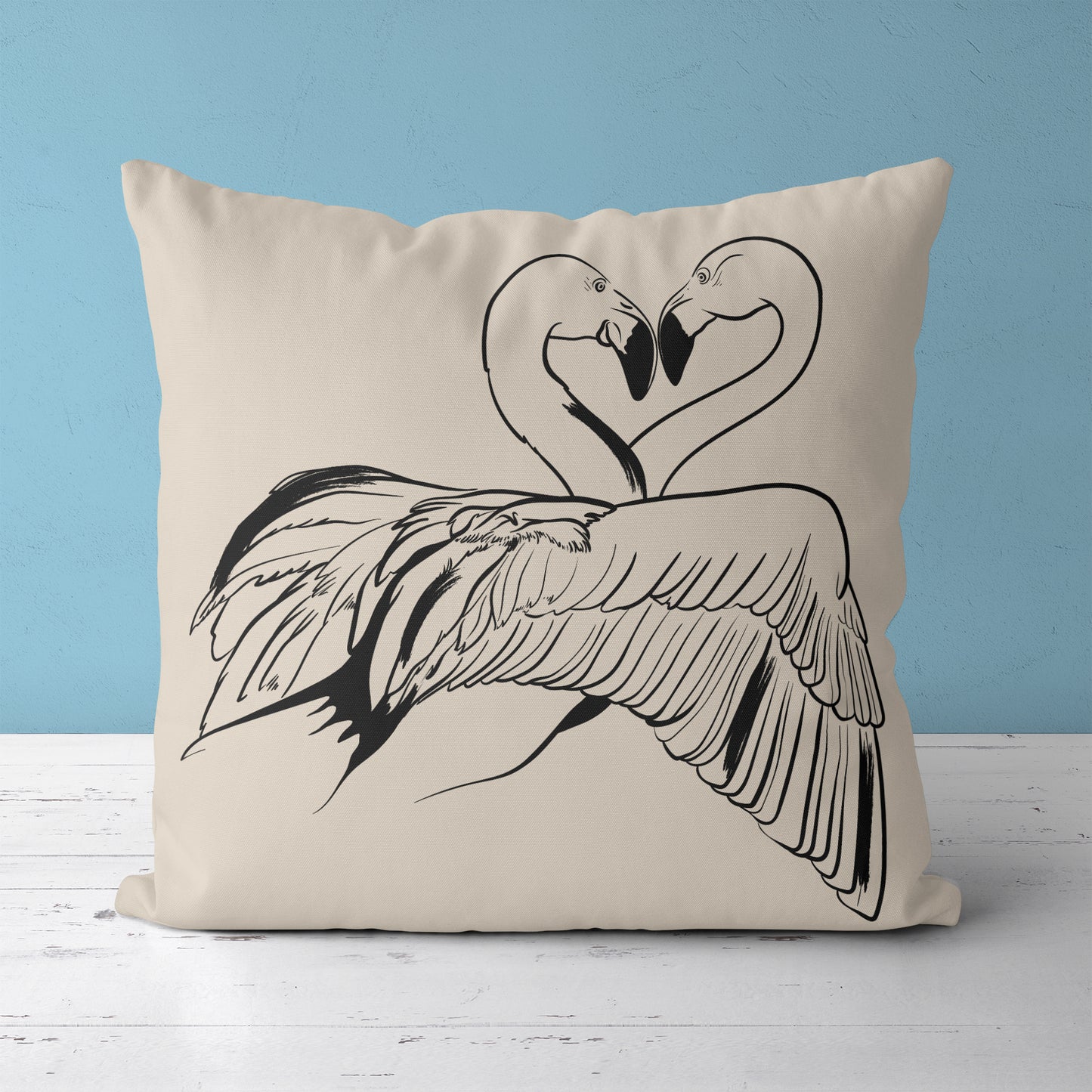 Cute Animal Love, Nature Art Throw Pillow