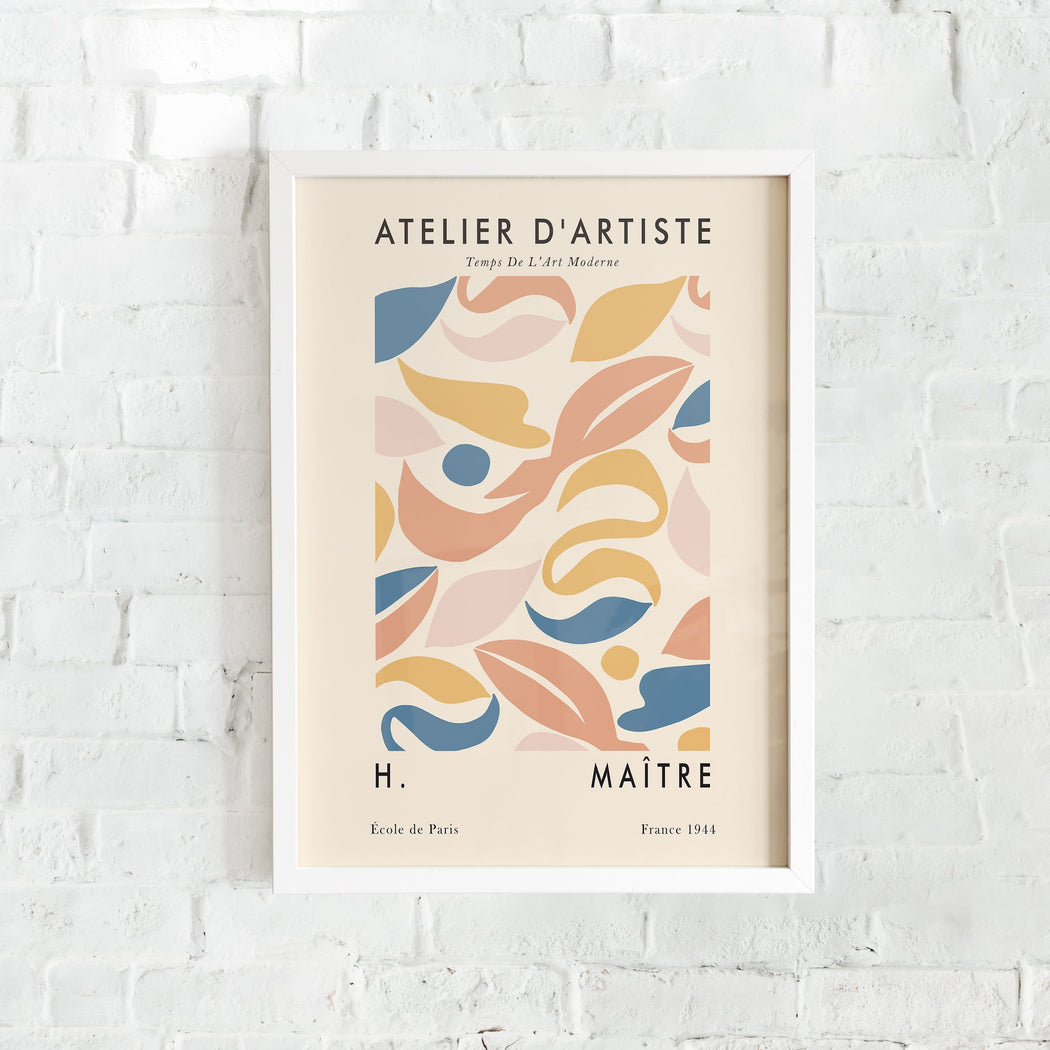 Pastel Atelier d'Artiste French Poster