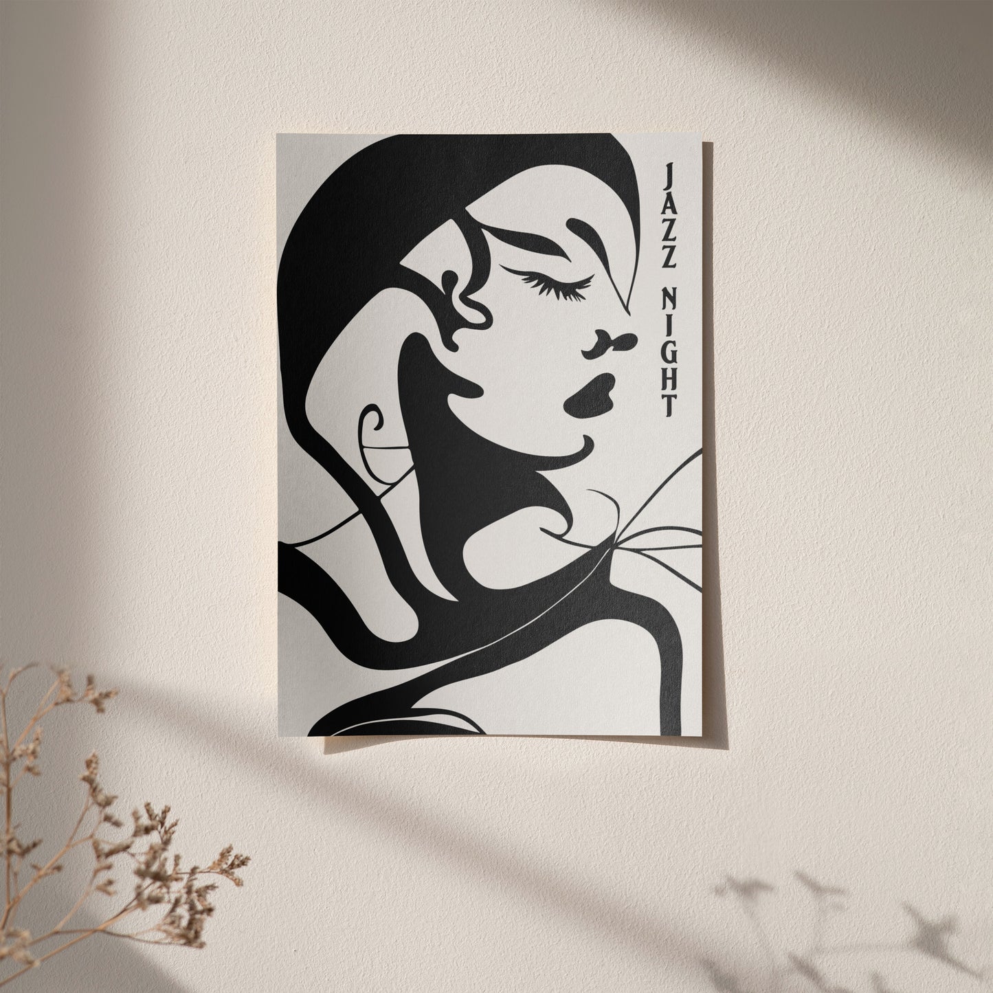 Jazz Night Woman Poster