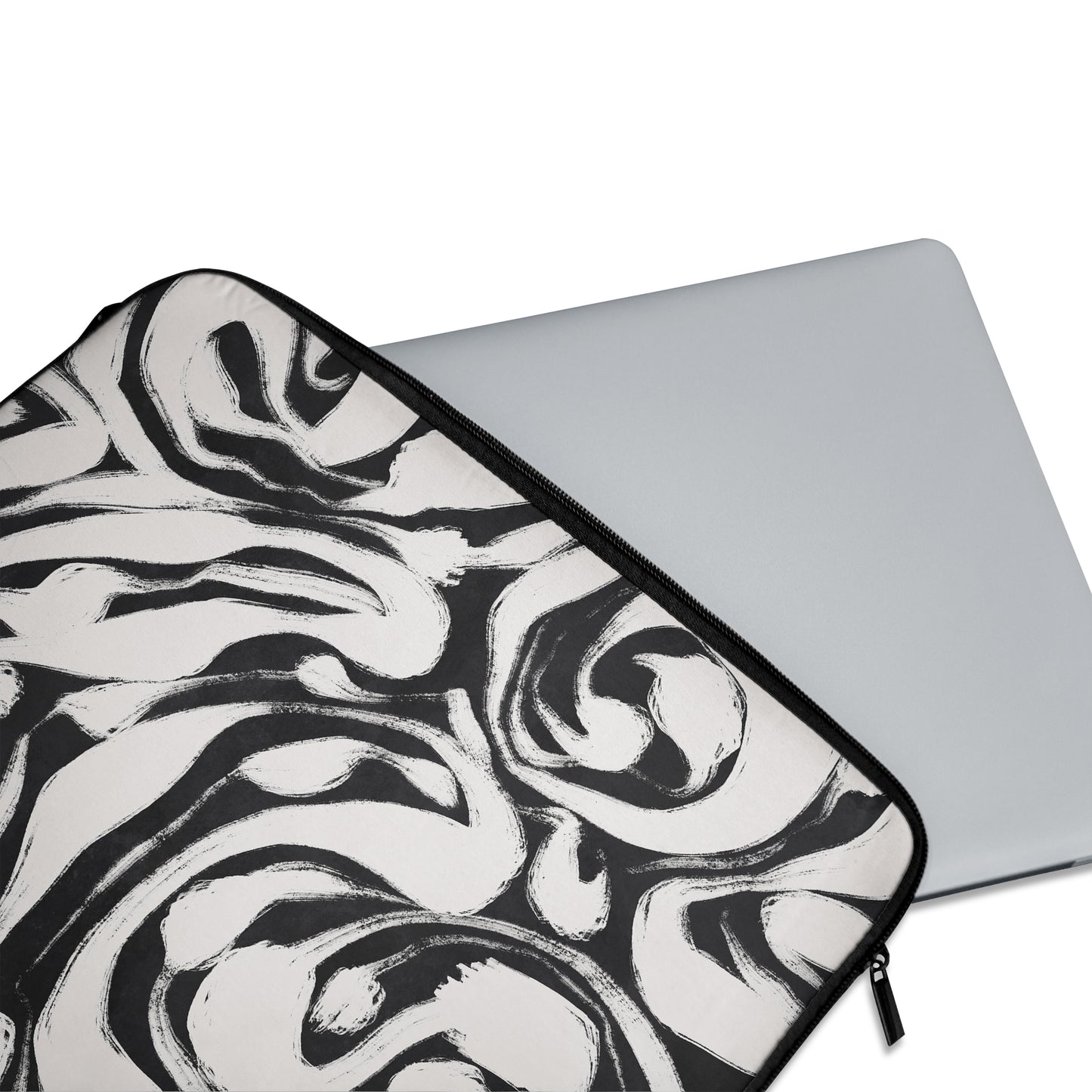 B&W Abstract Art - Laptop Sleeve