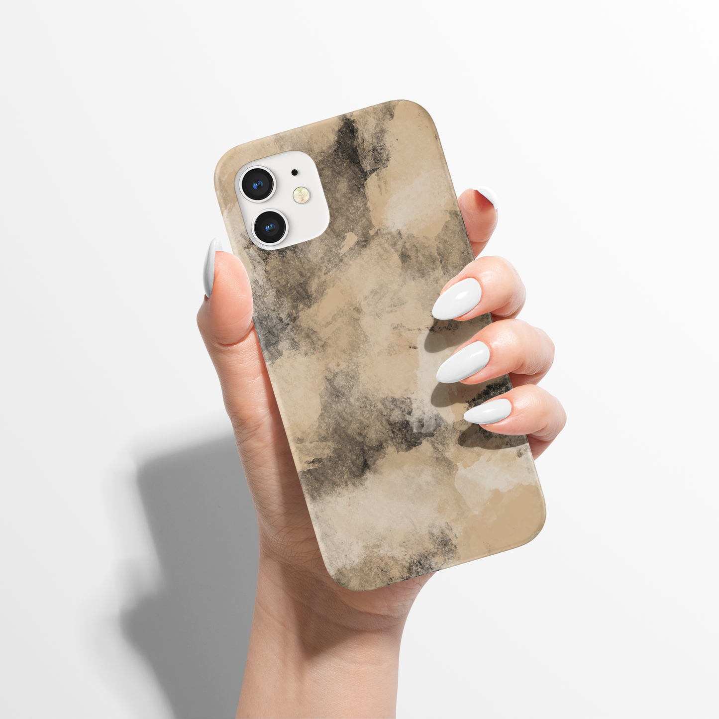 Beige Abstract Painting iPhone Case