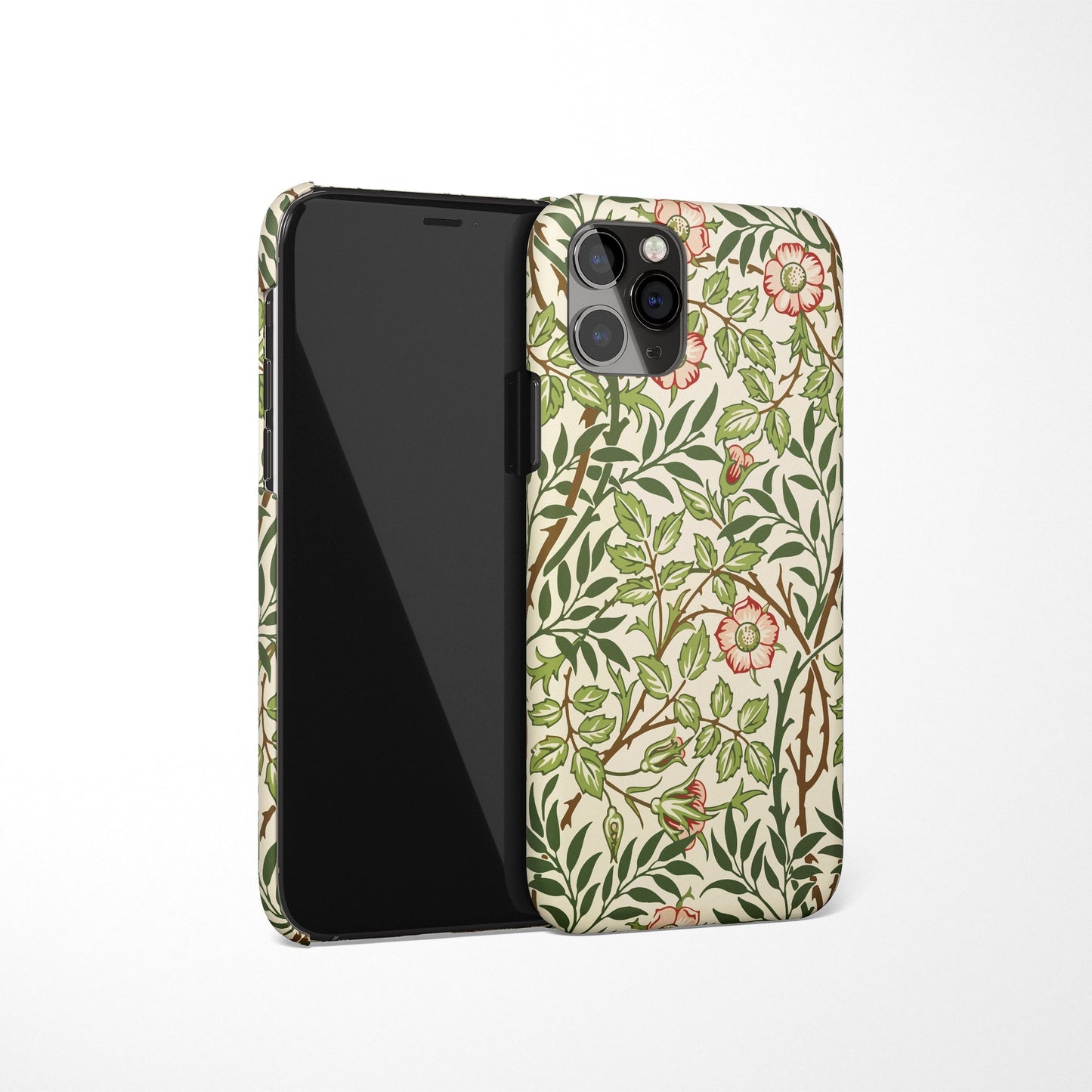 Vintage Floral Drawing - iPhone Case