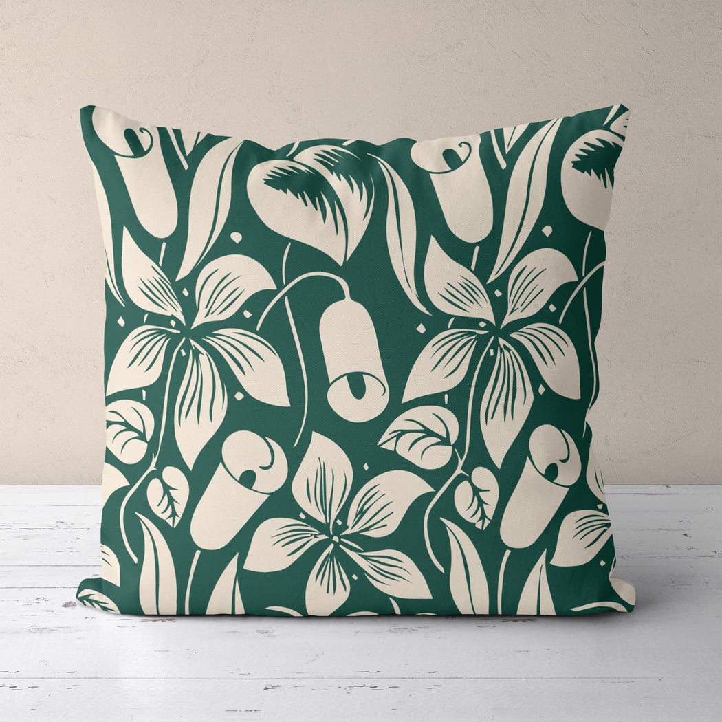 Pillow with Secession Flowers