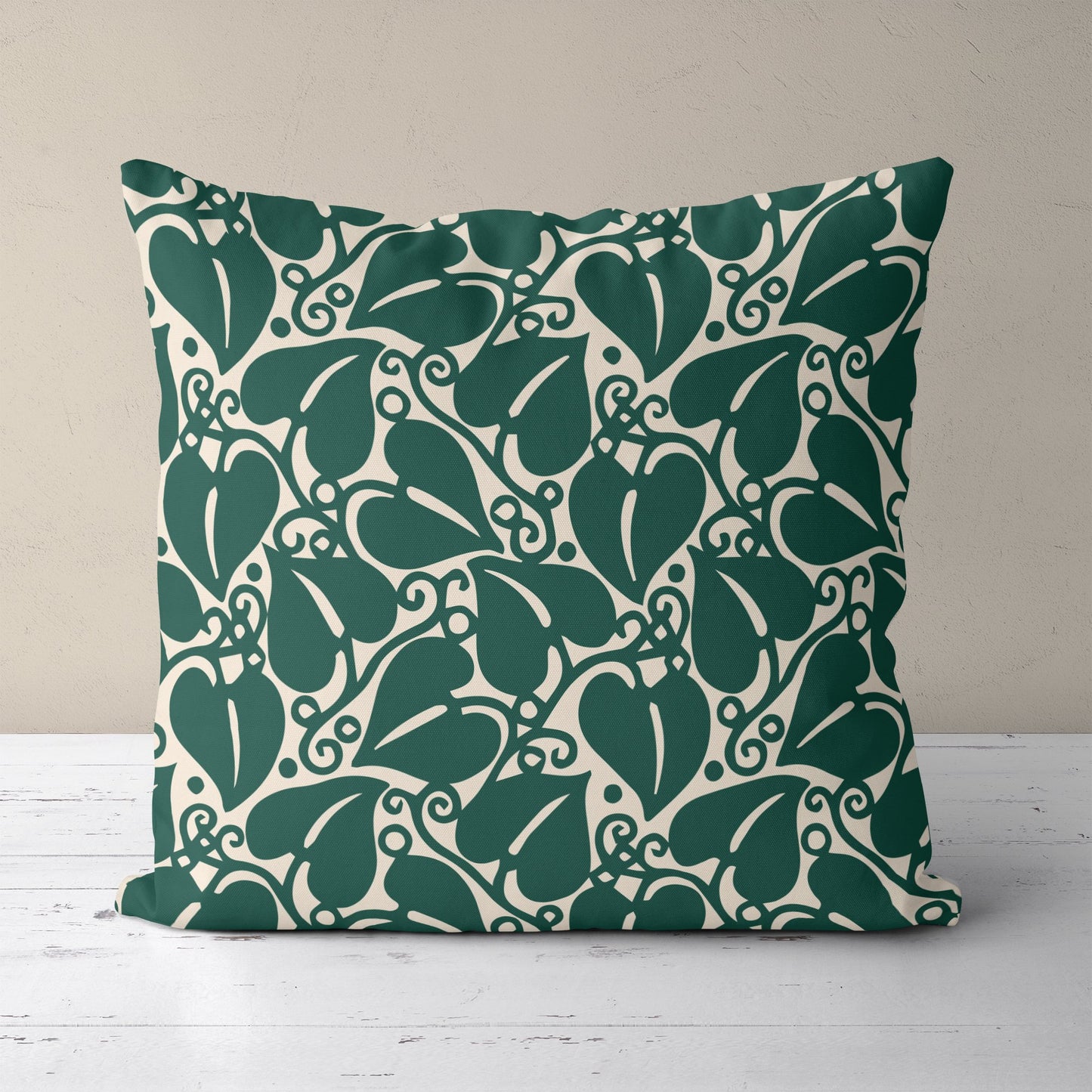 Green Botanical Pillow