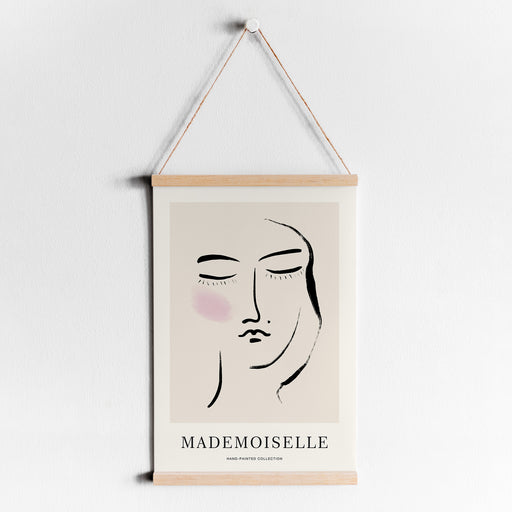 Mademoiselle Woman Portrait Poster
