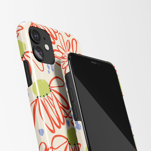 Red Floral iPhone Case