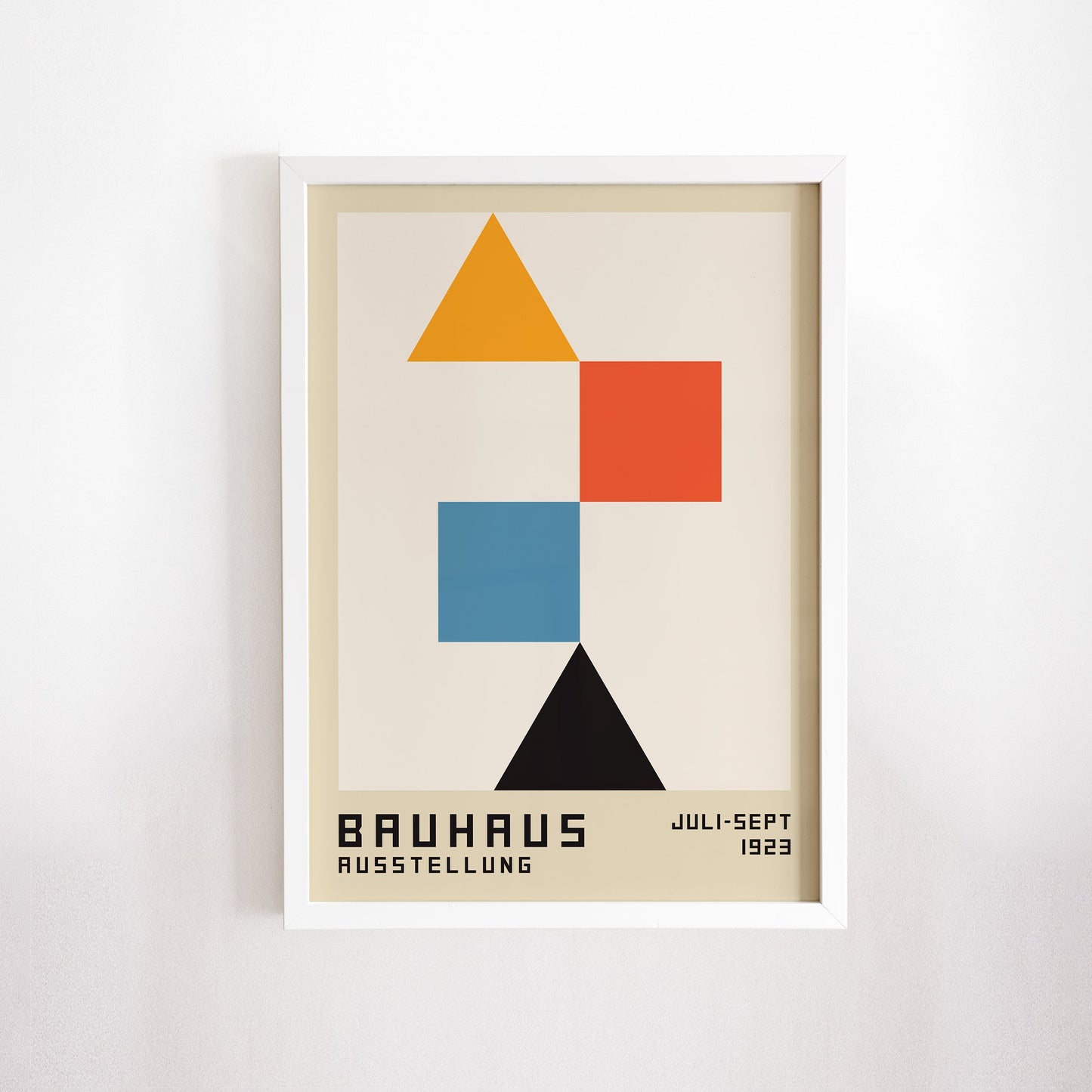 Bauhaus Triangles Poster