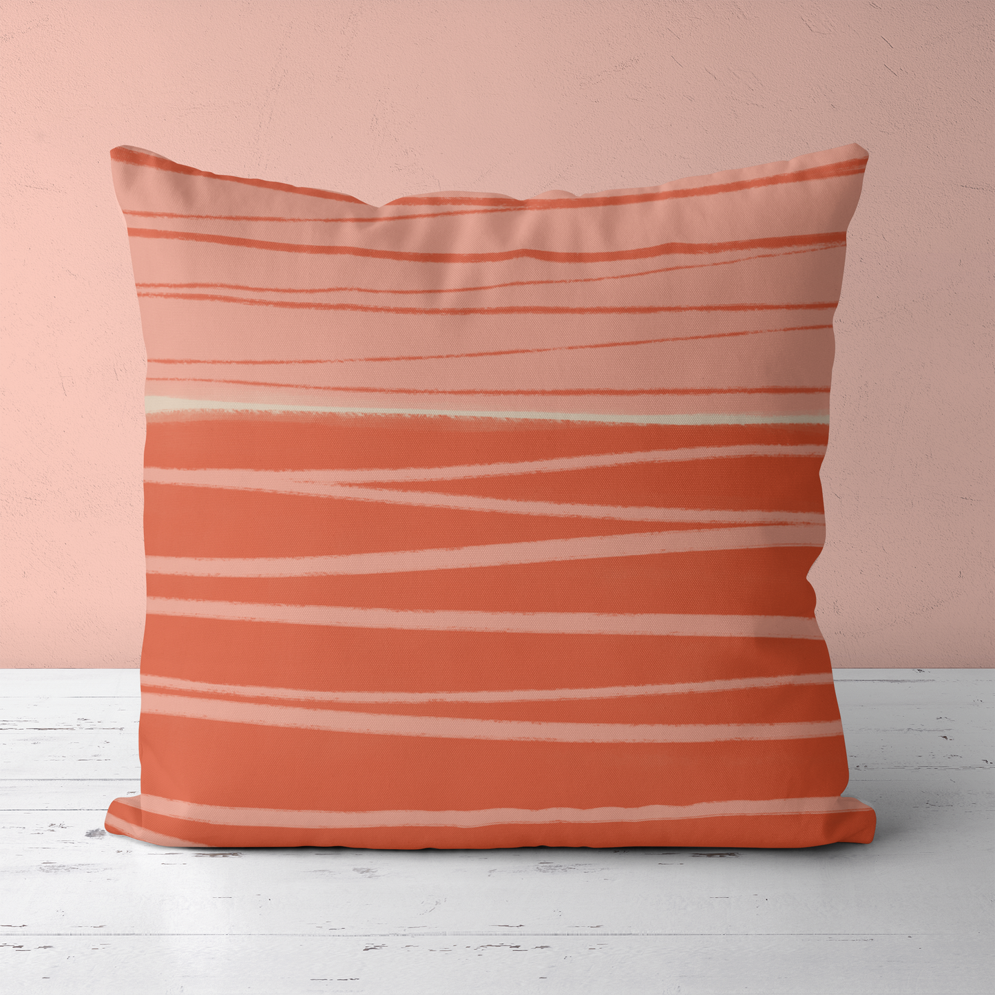 Pink Red Abstract Modern Throw Pillow