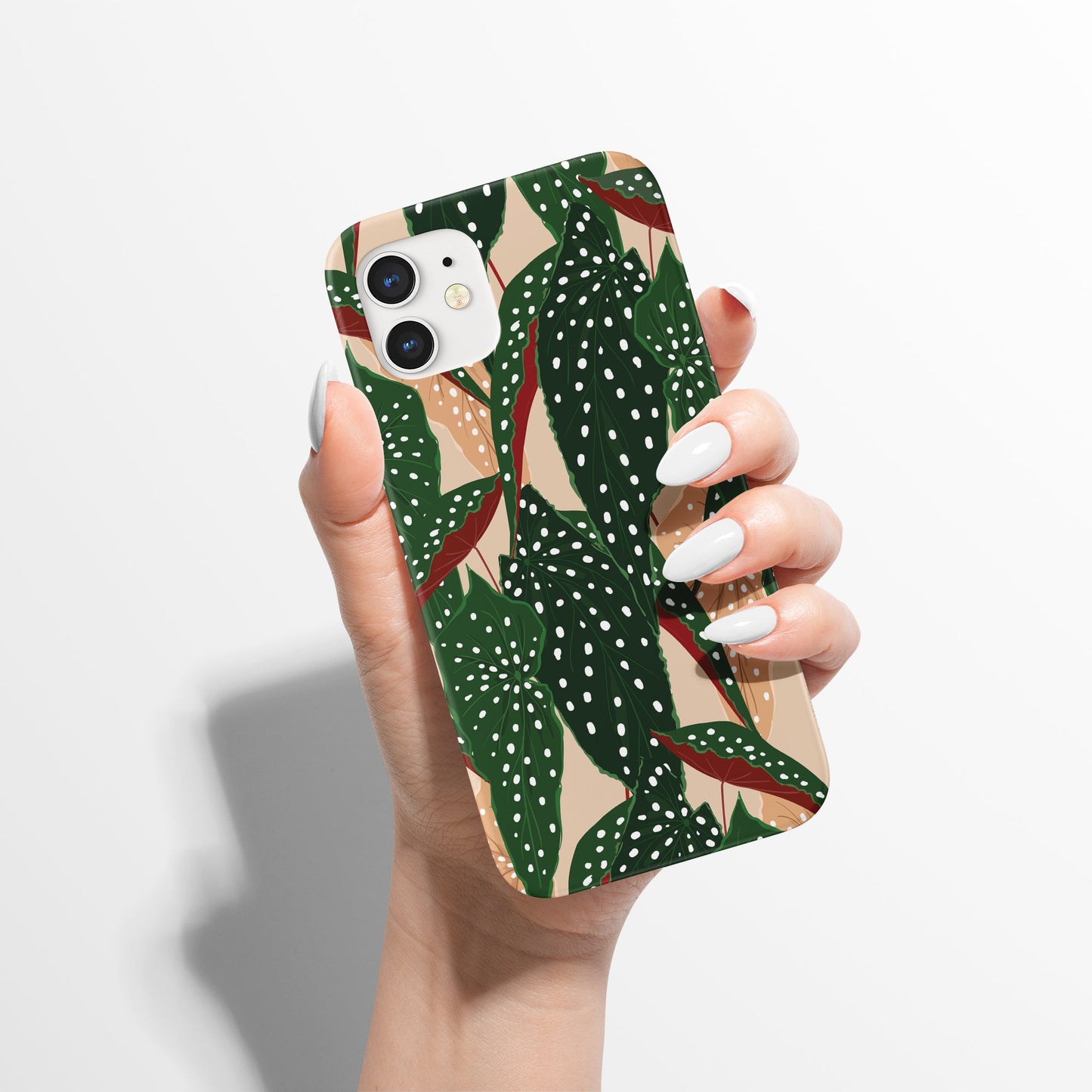 Begonia Polka Dot Plants iPhone Case