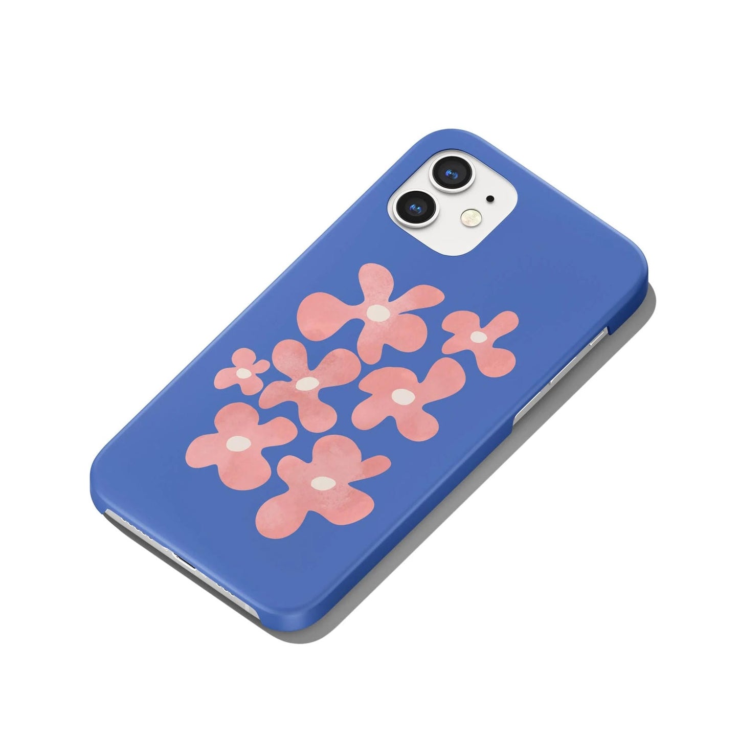 Cute Purple iPhone Case with Flowers