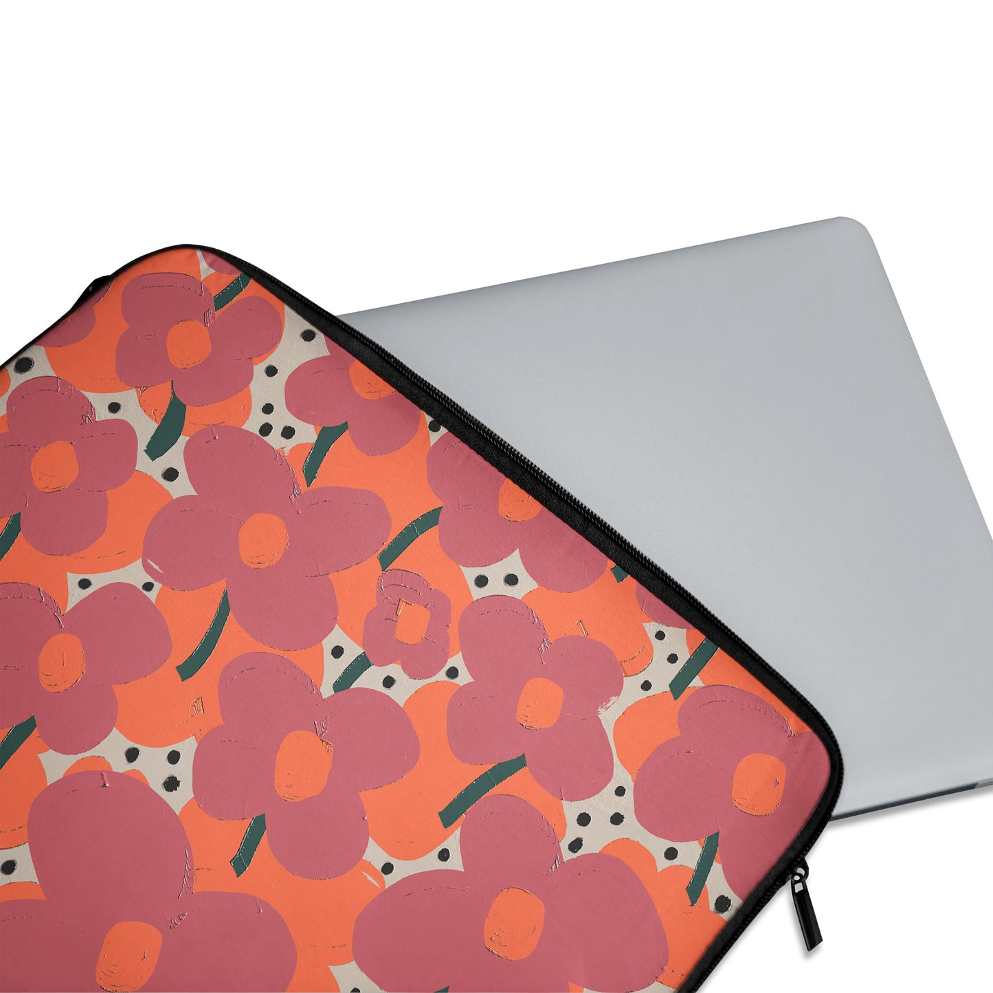 Colorful Flowers Pattern- Laptop Sleeve