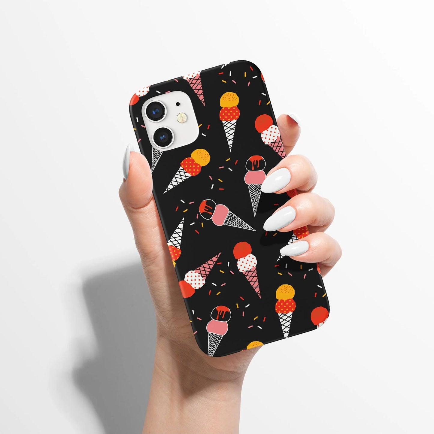 Ice Cream Black iPhone Case