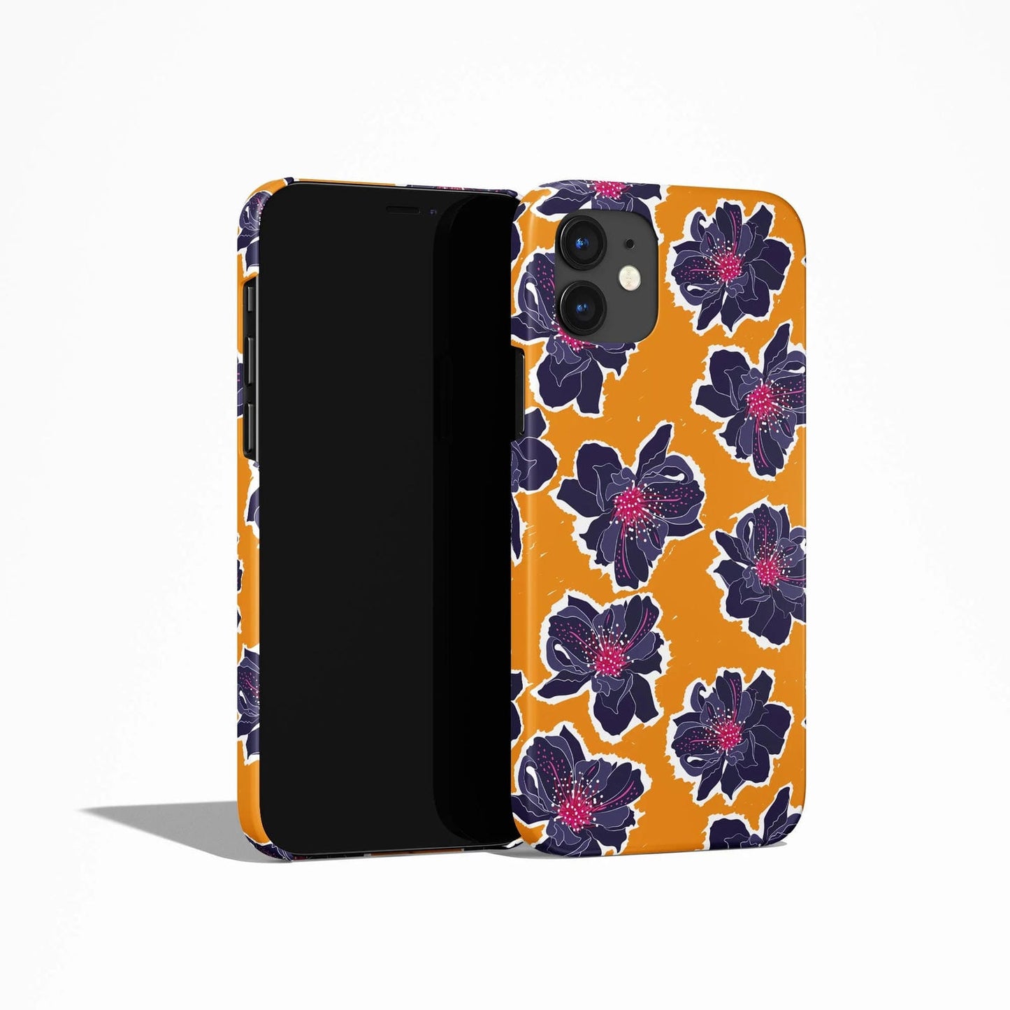 Yellow Retro Floral iPhone Case