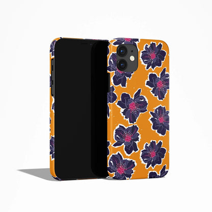 Yellow Retro Floral iPhone Case