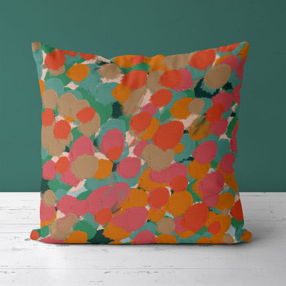Fall Abstract Painting Decorative Throw Pillow