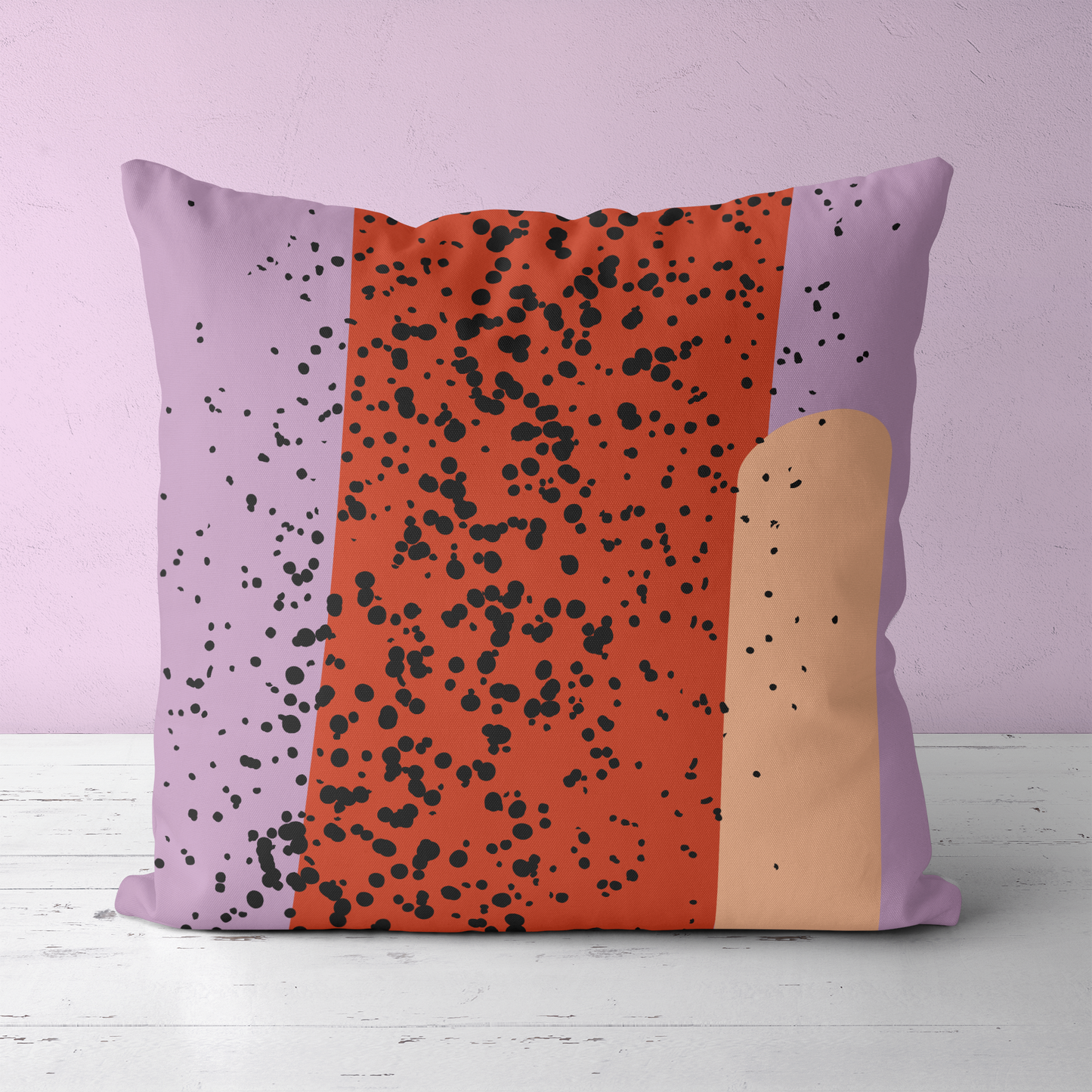 Modern Colorful Abstract Art Throw Pillow