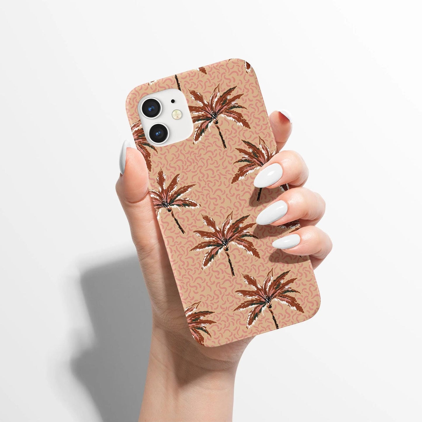 Beige Palms Tree Nature iPhone Case