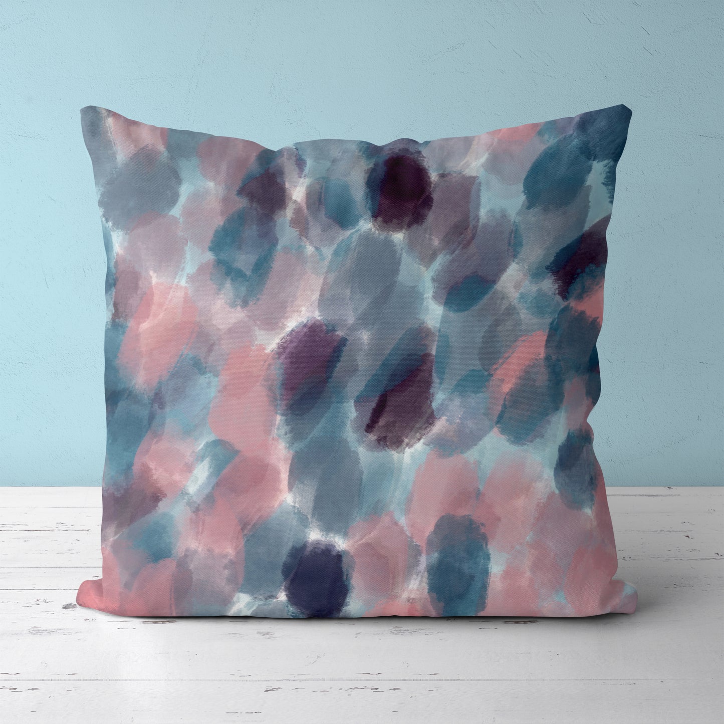 Painted Abstract Throw Pillow