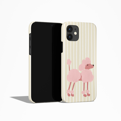 Pink Poodle Dog Lovers iPhone Case