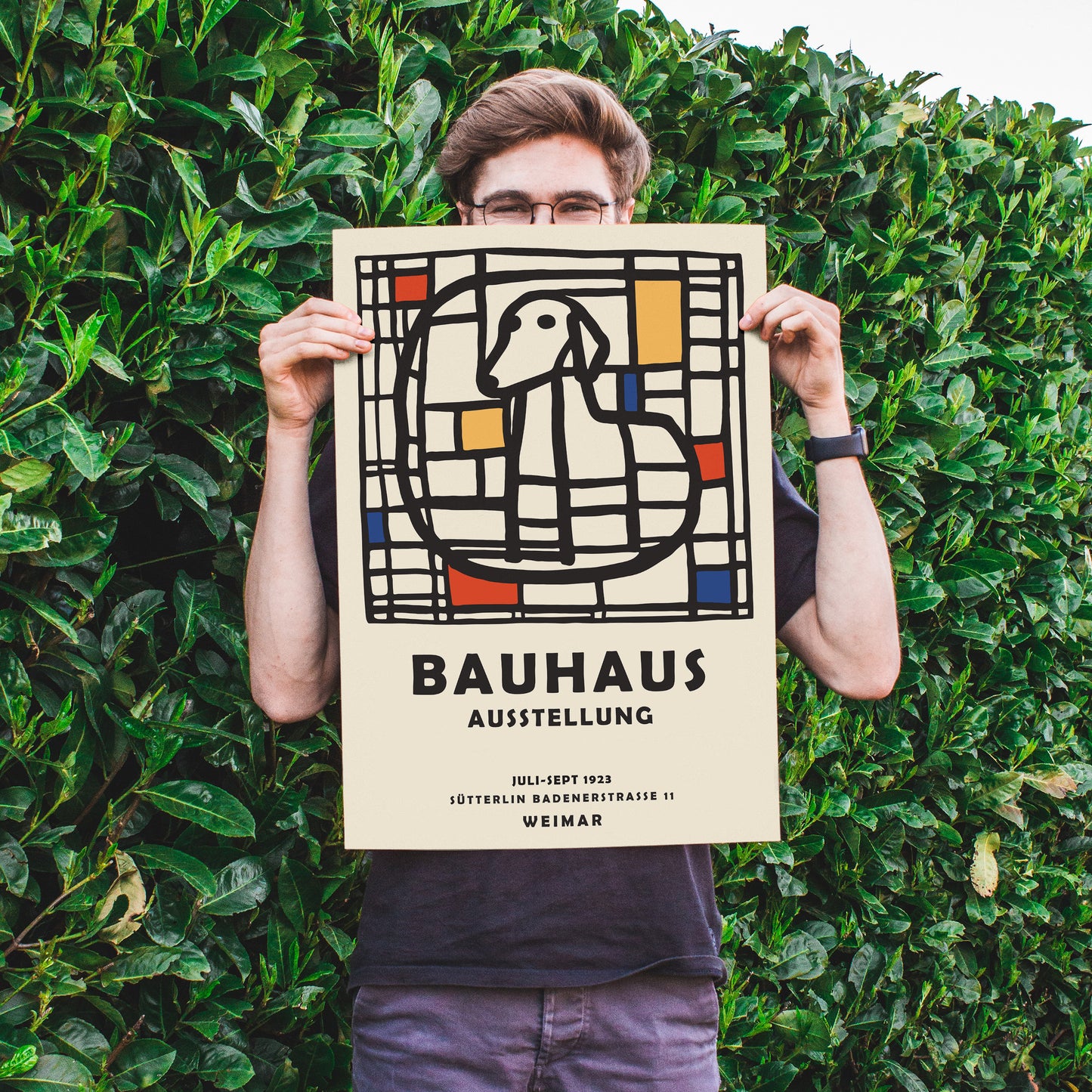 Dachshund Dog Bauhaus Poster