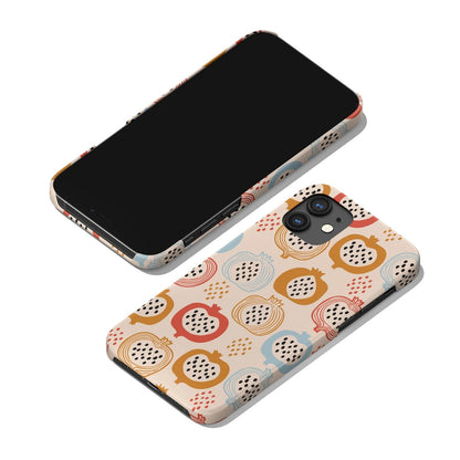 Vintage Fruit Vegan Pattern iPhone Case