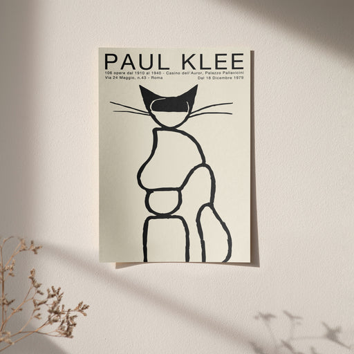 Paul Klee Cat Exhibition Poster