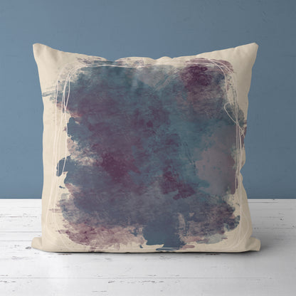 Eclectic Abstract Painting Throw Pillow