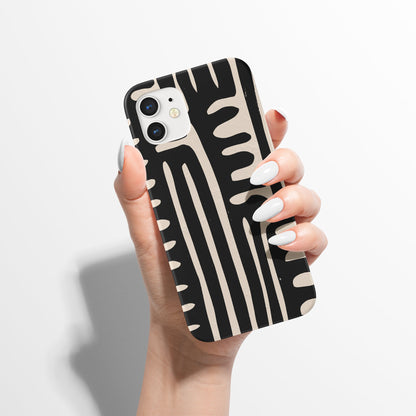 Black Aztec Art iPhone Case