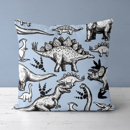 Cute Dinosaurs Pattern For Kids Throw Pillow