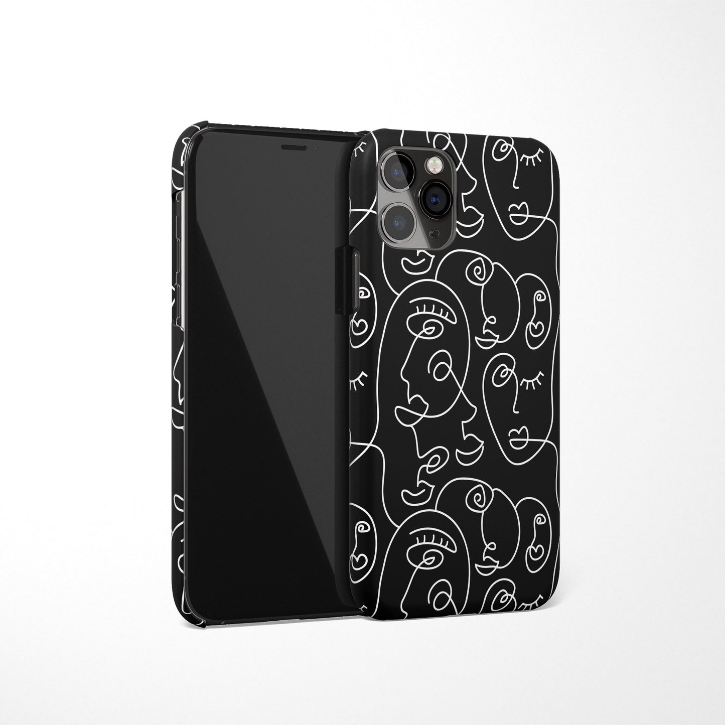 Line Art Faces iPhone Case