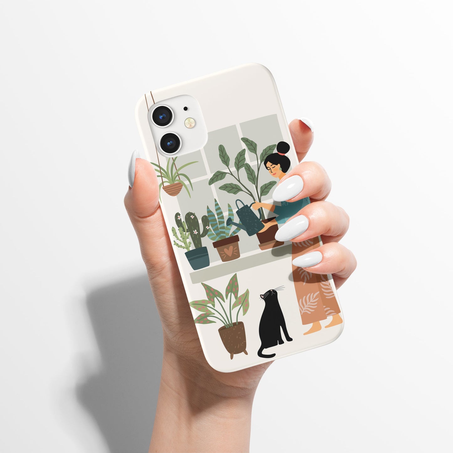Cat Lady Plant Lady iPhone Case