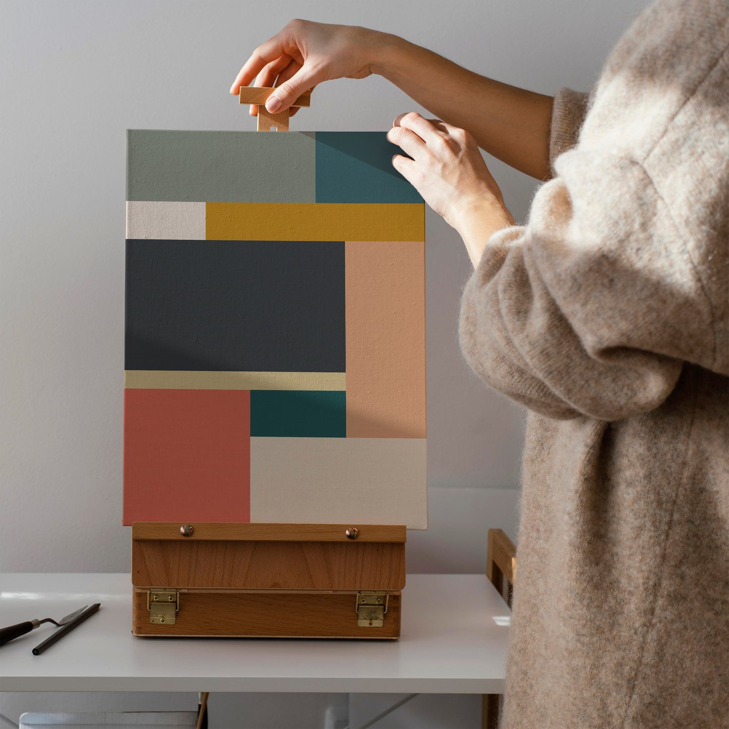 Modern Colorblocks Canvas Print