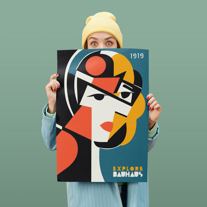 Explore Bauhaus Retro Poster