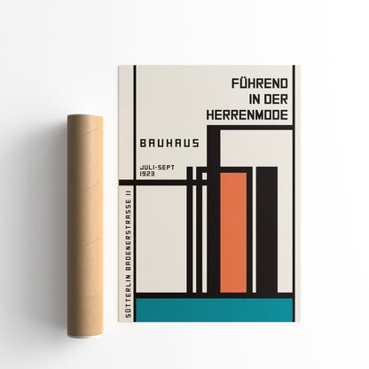 Retro Bauhaus Geometric Poster