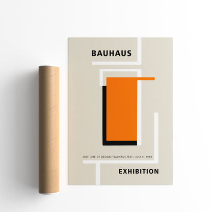 Bauhaus Minimalist Exhibition Poster