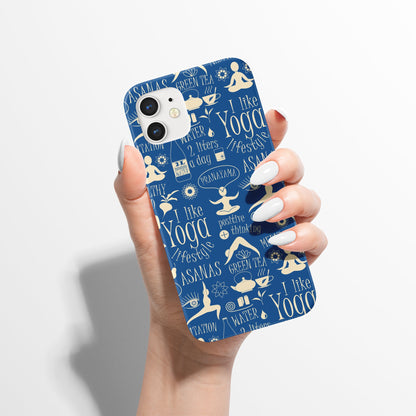 Yoga Zen Eco Life Pattern iPhone Case