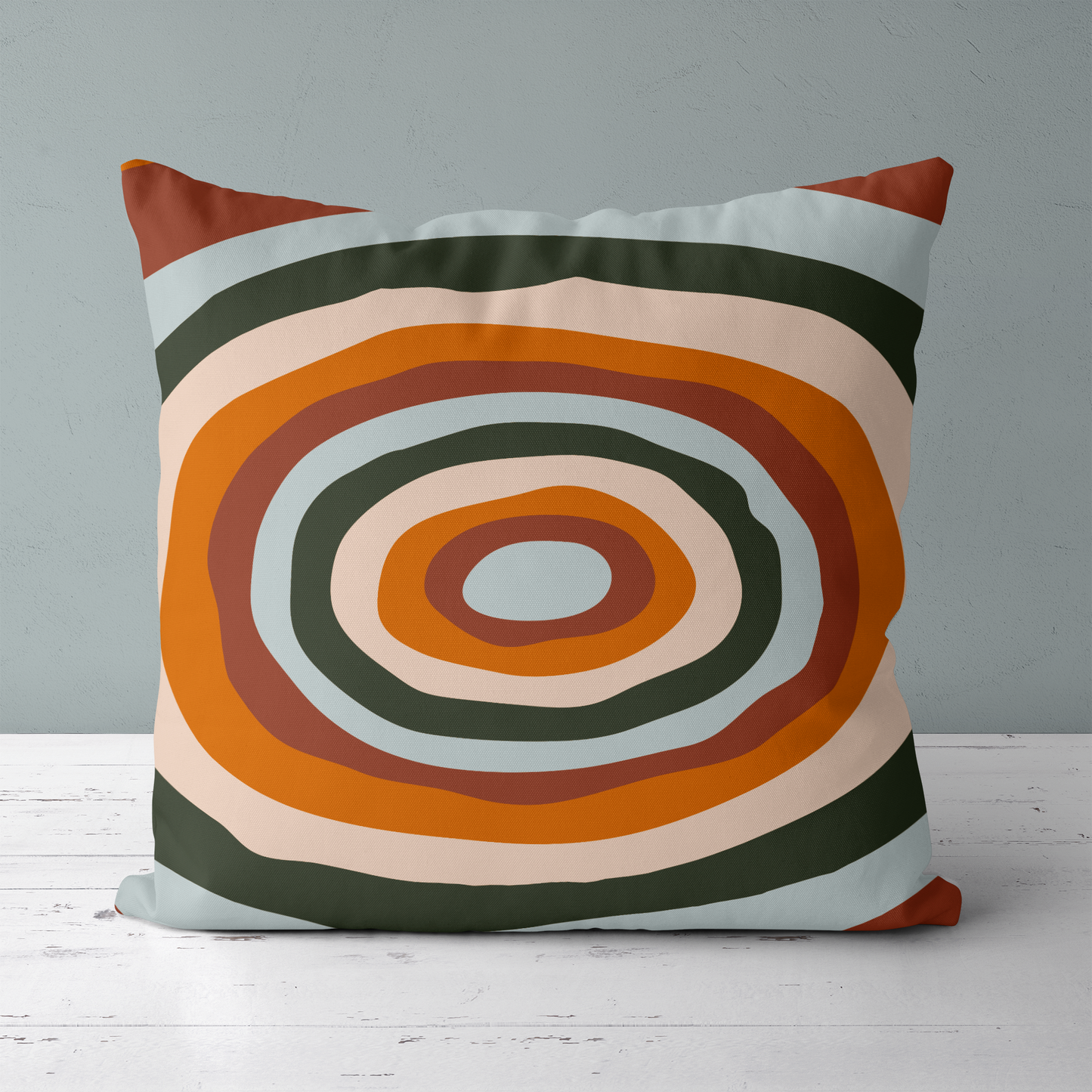 Etno Boho Gypsy Swirl Throw Pillow