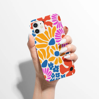 Colorful Retro Floral Artistic iPhone Case