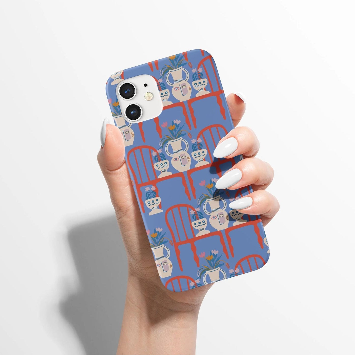 Vintage House Plant Pattern iPhone Case