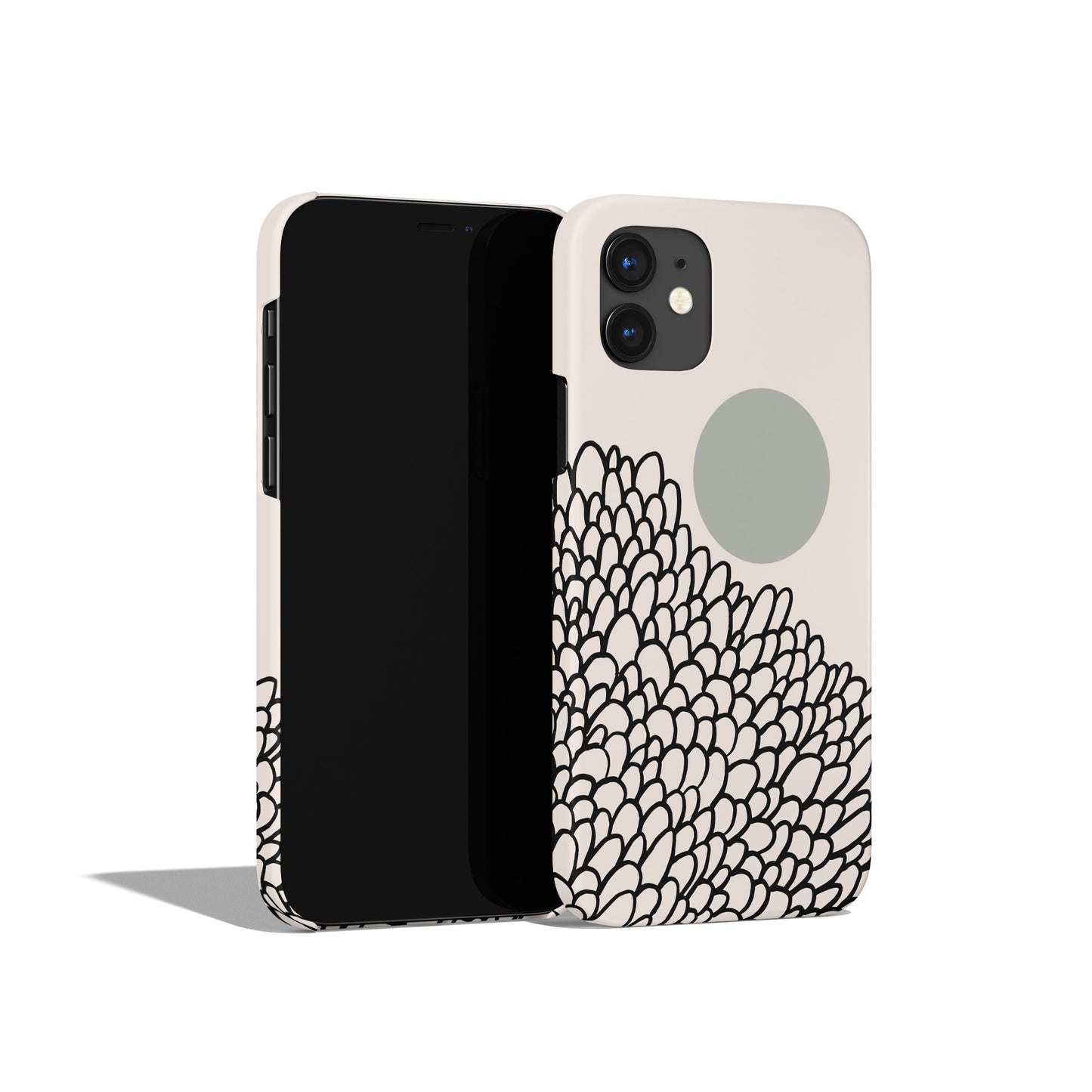 Beige Minimalist Art iPhone Case