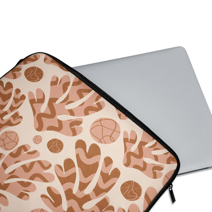 Beige Botanical Art MacBook Sleeve