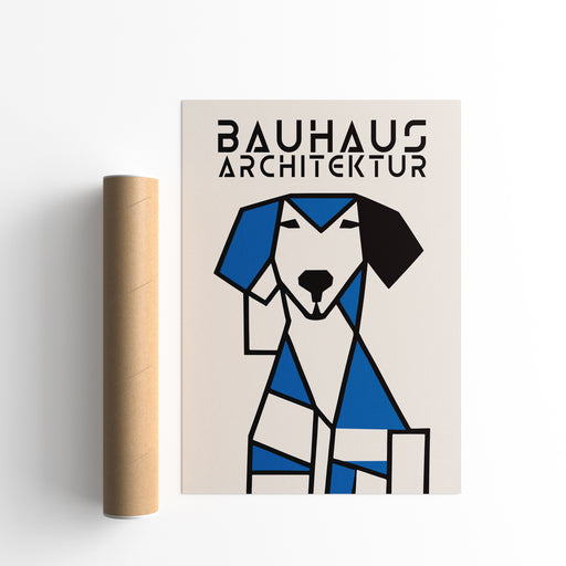Bauhaus Architektur Dog Poster