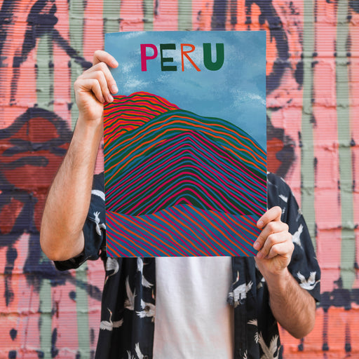 Peru Colorful Travel Poster