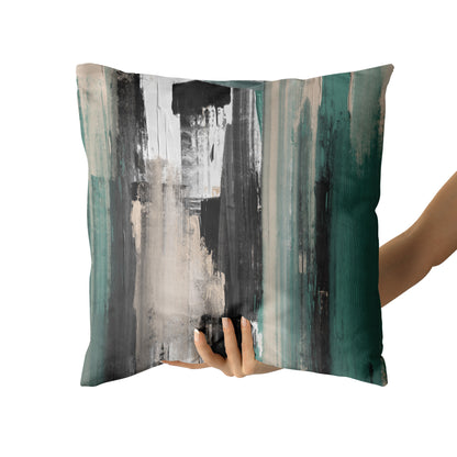 Painted Abstract Art Decorative Pillow